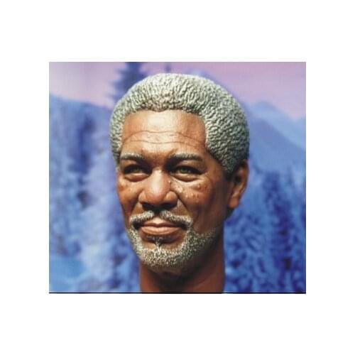 BELET 003 1/6 Shawshank Bat technician Morgan Freeman head sculpt for 12inch action figure DIY