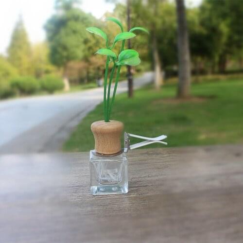 6ML Car Outlet Perfume Empty Bottle Deodorant Air-conditioned Perfume Folder Glass Creative Car Bottle 5PCS/LOT