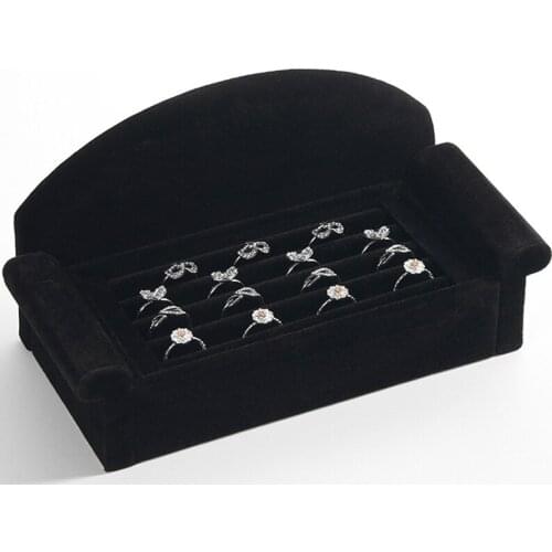 Hot Sale New Style 3 Colors Princess Jewelry Ring Shelf Ring Earrings Tray Jewelry Counter Decoration Storage Box Display Props