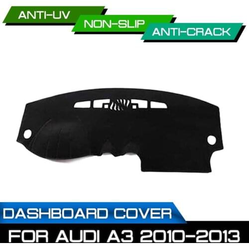 Car Dashboard Mat Anti-dirty Non-slip for Audi A3 2010 2011 2012 2013 Dash Cover Mat UV Protection Shade Sticker