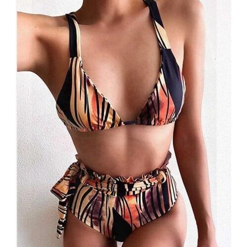 Black Bikini Swimwear Women Sexy Two Piece Swimsuit Bathing Suit Biquini Cintura Alta Maillot De Bain Femme Monokini Tankini