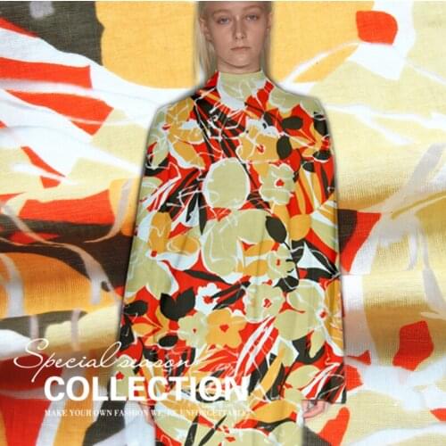 LEO&LIN Burnt linen dress over the United States microlens shirting fabric material DIY fashion (1 meter)