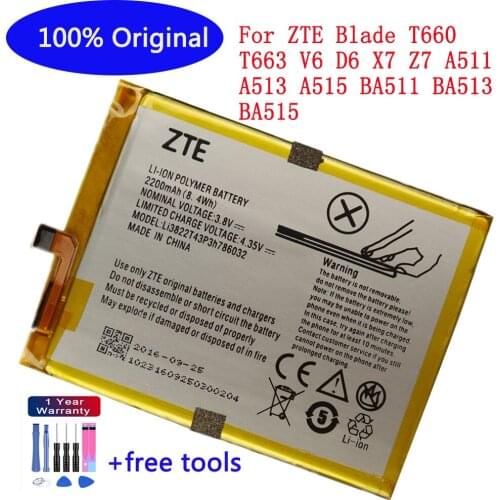 Li3822T43P3h786032 Orbic-RC-501L Battery For ZTE Blade T660 T663 V6 D6 X7 Z7 A511 A513 A515 BA511 BA513 BA515 Bateria + Tools