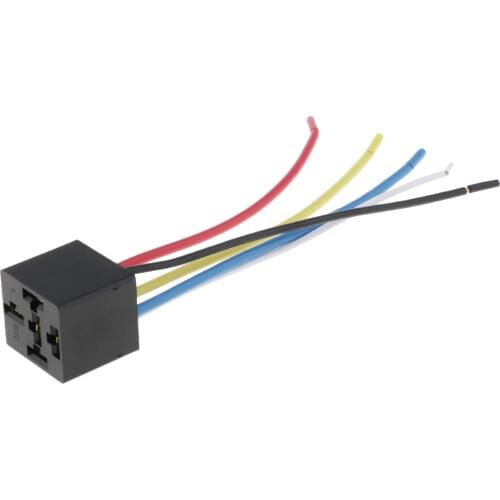 MagiDeal Car Automotive Truck 80Amp SPDT Relay Harness Socket For HG4185C