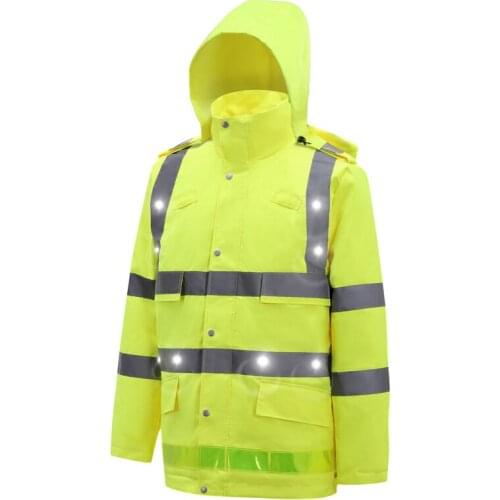 Heated Hoodies Multi-function Jacket Safety LED Flash Apparel Graphene Unisex Winter Outdoor Coat Three Levels Control Garments