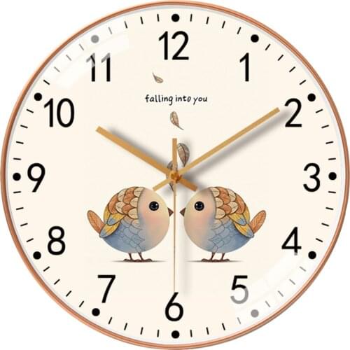10 Inch Silent Wall Clock Office Round Art WallClock Decoration Modern Landscape Quartz Hanging Clock for Living Room Home Decor
