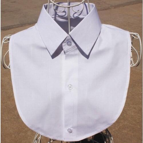 Jaderic 2018 New White & Black Blouse Detachable Collars Shirt False Collar Women Men Clothes Accessories