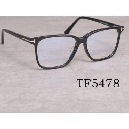 Vintage Tom For Man Optical Eyeglasses Frames Forde Fashion Square Acetate Women Reading Myopia Prescription Glasses TF5478