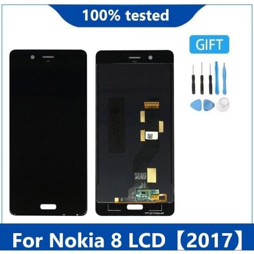 Original LCD 100% tested For Nokia 8 N8 LCD Display With Touch Screen Digitizer Assembly For Nokia8 TA-1004 TA-1012 TA-1052