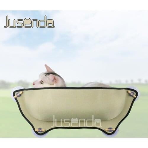 Carrier Cat Hammock Window Bed Lounger Perch Sofa Cushion Mount Kitty Sill Hanging Shelf Seat Suction Cup for Ferret Chinchilla