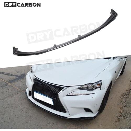 Front Bumper Lip Splitters for Lexus IS250 IS350 IS F Sport Sedan 4 Door 2014-2016 Carbon Fiber Front Bumper Lip Spoiler