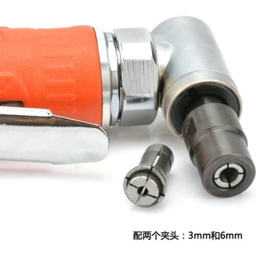 Adjust Speed 90 degrees pneumatic engraving machine elbow grinding machine right angle wind mill gas mill