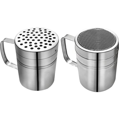 Stainless Steel Kitchen Shaker Salt, Sugar, Shakers Spice Tins Spice Storage Container Pepper Seasoning