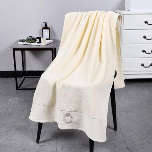 Pure cotton plus thickening star hotel bath towel, absorbent adult non-linting soft touch bath towel