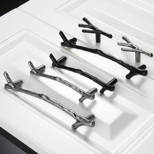 Tree Branch Door Handles Twig Cupboard Cabinet Knobs Pull Handles Wardrobe Closet Furniture Handle Drawer Pulls Hardware