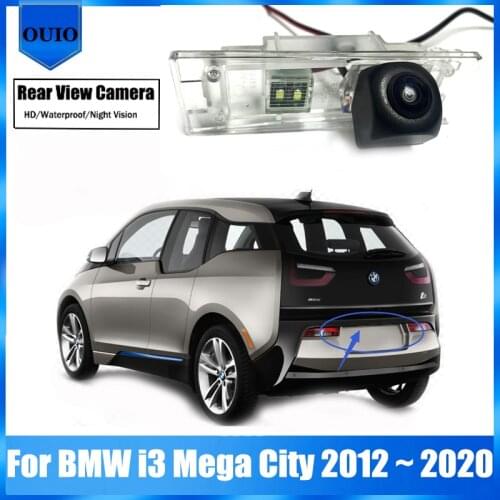HD Fisheye rear camera For BMW i3 Mega City 2012 2013 2014 2015 2016 2017 2018 2019 2020 Backup Reversing Camera / License plate
