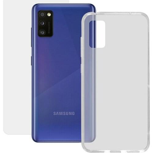 Tempered Glass Mobile Screen Protector + Mobile Case Samsung Galaxy A41 Contact