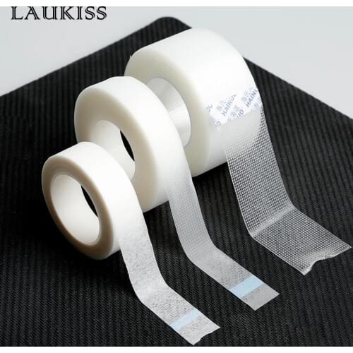 1pc Eyelash Extension White Tape Under Eye Pads False Eyelashes Patch for Eye Medical Tape Makeup Tool Tape Cutter Set LAUKISS
