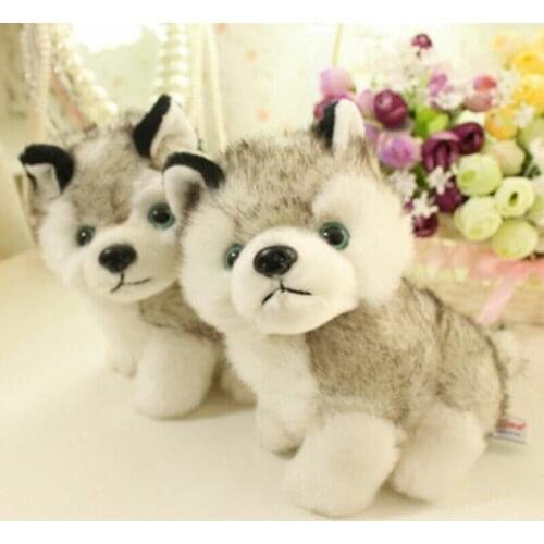 18cm 7" Plush Doll Soft Toy Husky Dog Baby Kids Cute Stuffed Toys Gift New