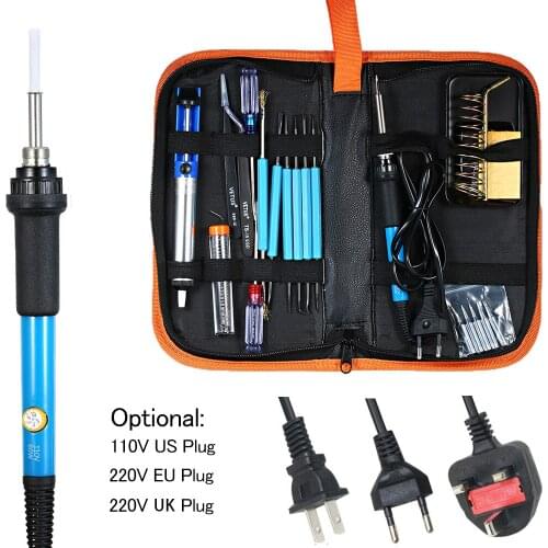 20Pcs Electronic Soldering Iron Kit with Adjustable Temperature Electronic Repair Tools