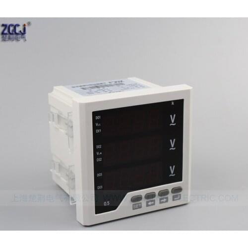 110VAC 3 phase digital voltage for 3 phase 3 wire system and 3 phase 4 wire system to measure L-N line voltage and phase voltage