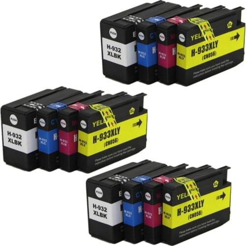3set compatible FOR hp 932 933 XL 932XL Ink Cartridge for HP Officejet 6100 6600 6700 7110 7610 7612 printer