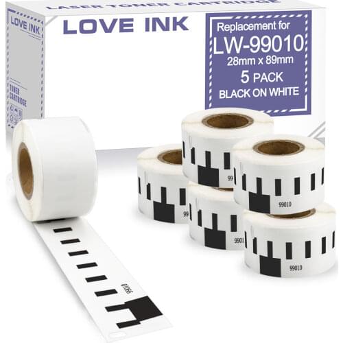 Absonic 5 Roll For DYMO 99010 Labels Thermal Paper Label Maker For DYMO LabelWriter LW400 LW450 450 450 DUO 450 Twin Printer