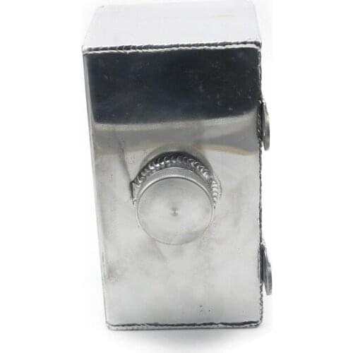 Racing 2L Square Radiator Coolant Overflow Tank Bottle Fit For General Aluminum Container Auxiliary Water Tank Car Accessories