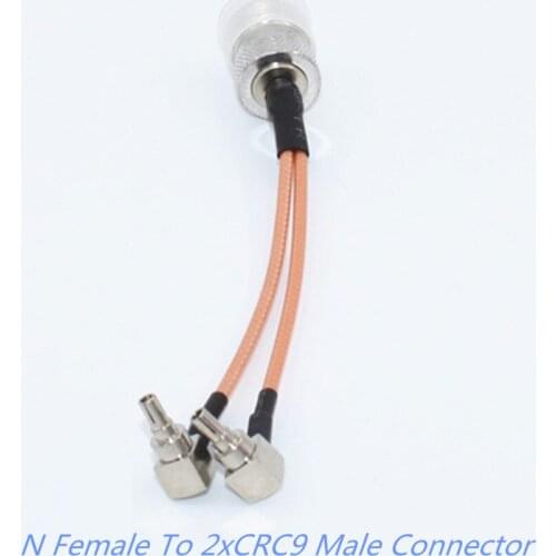 N Female to CRC9 Connector 4G LTE Antenna connector Splitter Combiner RF Coaxial Pigtail Cable 1Pcs for HUAWEI ZTE router modem