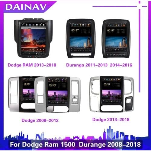 2din Android PX6 Car Radio For Dodge RAM 1500 2500 3500 Durango 2008-2019 Car Stereo autoradio player GPS Navigation vertical
