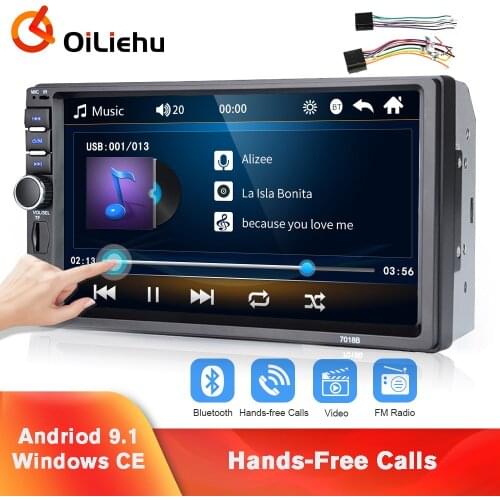 OiLiehu 2 Din Car Radio Autoradio 7" HD Car Multimedia player SD USB Stereo Receiver For Volkswagen VW Nissan Hyundai Kia Toyota