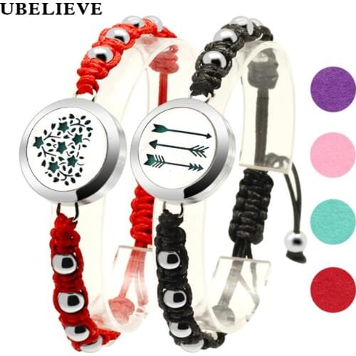 Bangles & Bracelets Fashion Jewelry Essential Oil Perfume Locket Aromatherapy Diffuser Bracelet Adjustable Bracelet For Women