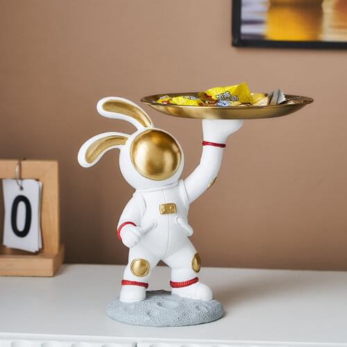 Nordic Decoration Trays Resin Statue Astronaut Model Sculpture Modern Art Home Decoration Accessories Living Room Decor Gifts