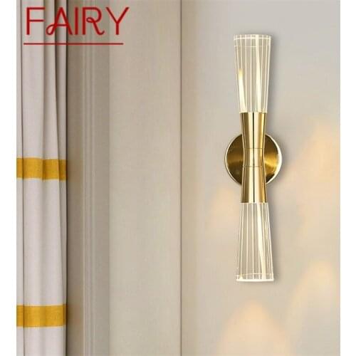 FAIRY Indoor Wall Lamps Crystal LED Modern Wall Lights Sconce Aluminum Fixture For Bedroom Living Room Office Hotel