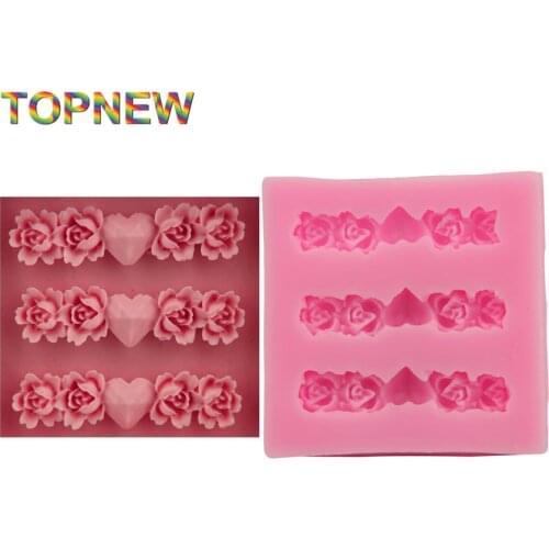 DIY Flower Bunch Lace Mold Fondant Candy Mould 100% Safe Baking Pastry Decorating Tools Chocolate Silicone Cake Mold 1746