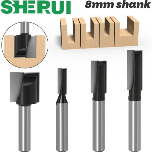 1pc 8mm Cleaning bottom Engraving Bit solid carbide router bit Woodworking Tools CNC milling cutter endmill for wood