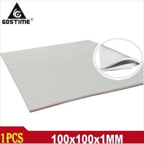 Gdstime 100x100x1mm CPU Thermal Pad Heatsink Cooling Conductive Silicone Pads 1mm