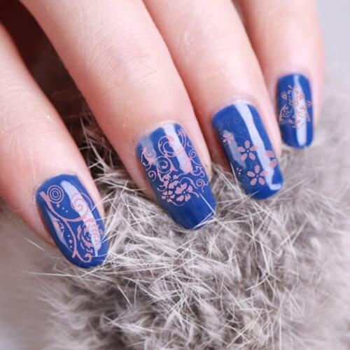 Hot Sale Manicure Nails Decal DIY Tips Fashion Gold Bronzing 3D Nail Sticker Flower Metalic Paste Nail Art Decorations Accessory