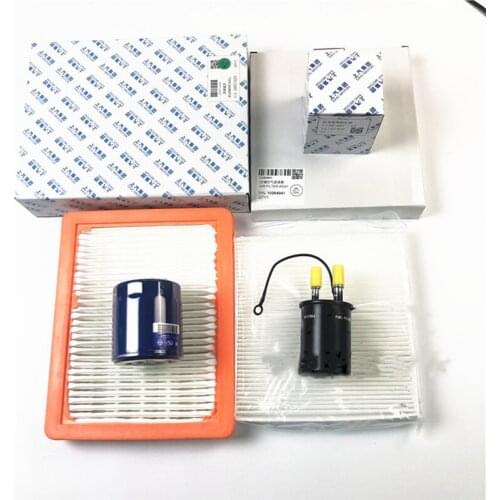Oil filter air filter Air conditioning filter Gasoline filter for SAIC RoeweI6 EI6 360 MG6 Filter set maintenance kit 4PCS/SET