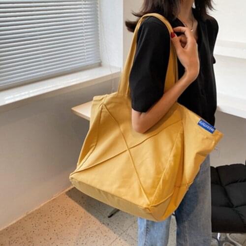 Fashion Large Capacity Handbags Canvas Bag 2021 New Tote Bag Japanese Tooling Shopper Bag Ins