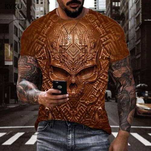 3d Tshirt Skull T-shirt Men Skeleton Tshirt Printed Rock Shirt Print Harajuku Tshirts Casual Short Sleeve T shirts New Style