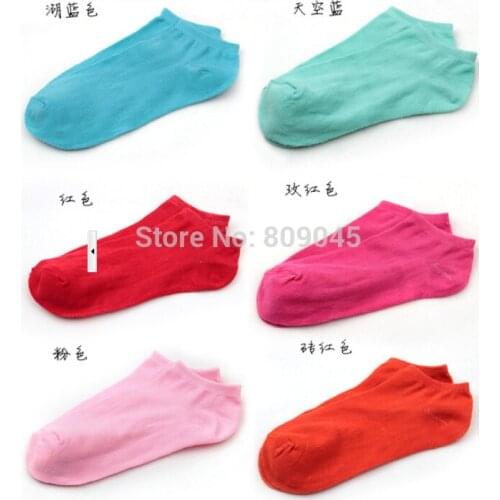 Warm comfortable cotton bamboo fiber girl womens socks ankle low female invisible color girl boy hosier40pair=80pcs WS03