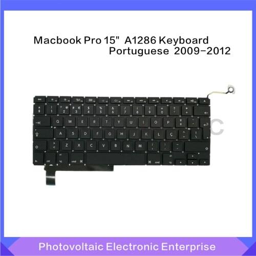 New Portugal Replacement Keyboard For MacBook Pro 15.4" A1286 Portuguese keyboard 2009-2012 Years