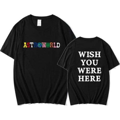 New Fashion 19SS Cactus Travis Scott Astroworld Sicko Tee T shirt Men Women 1:1 High quality Tie dyeing Hip Hop t-shirts