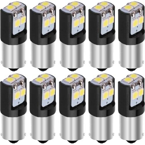 10PCS New T11 BA9S 233 T4W Super Bright 3030 Led Car Interior Reading Dome Lamp Auto Parking Turn Side Bulb License Plate Light