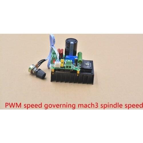 12V 24V 48V 110V 300W DC motor speed regulator PWM speed regulation mach3 spindle speed governing for 12-110V in 5A 1pcs