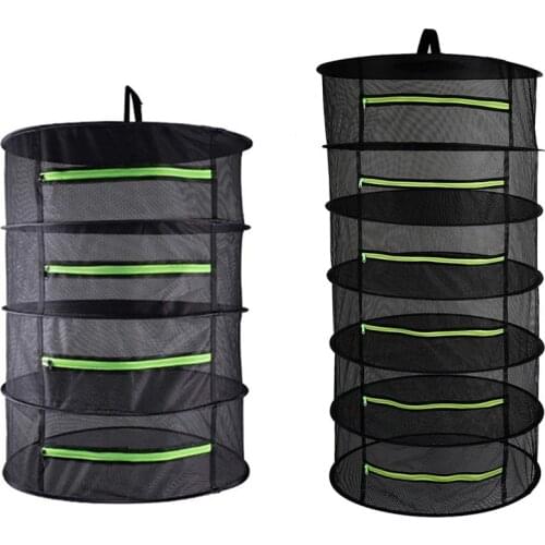 4/6 Layers Herb Drying Net Hanging Basket Folding Dry Rack Herb Drying Net Dryer Bag Mesh For Flowers Buds Plants Organizer