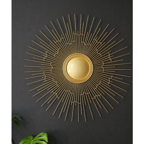 Modern Wrought Iron Golden Sunglasses Wall Sticker Home Livingroom Wall Mural Crafts Hotel Store Club Wall Hanging Decoration