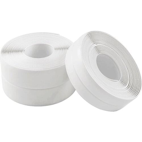 3.2mx38mm Bathroom Shower Sink Bath Sealing Strip Tape Multicolor PVC Self adhesive Waterproof Wall Sticker for Bathroom Kitchen