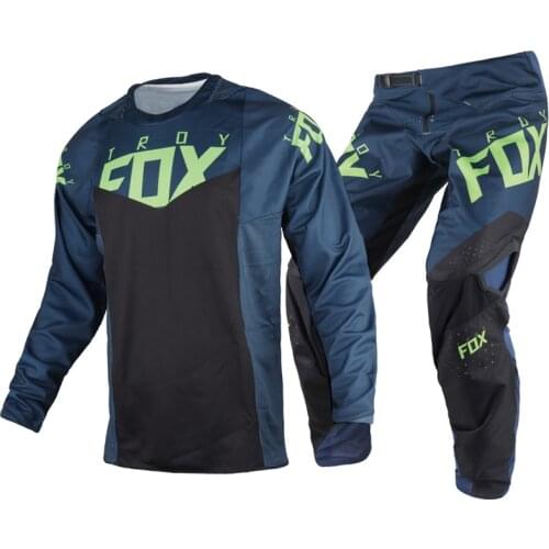 2019 MX Racing Mens Black/Blue/Green 360 Pro Circuit Dirt Bike Jersey&Pants Combo Kit MX/ATV Dirt Bike